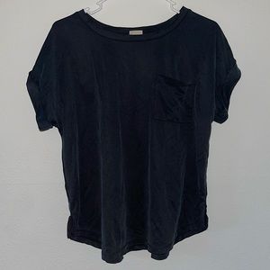 Black T Shirt Front Pocket